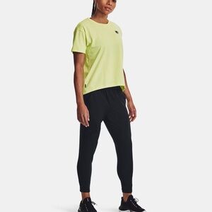 NWT $70 RETAIL-Under Armour Women's Unstoppable Hybrid Pants Sz S Black